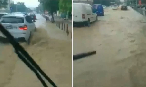 Pas shiut të madh në Prishtinë, vërshohet rruga ‘Agim Ramadani’