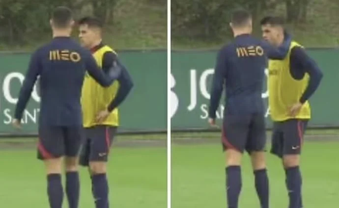 Çfarë po ndodh me Ronaldon? I del punë me Cancelon në stërvitje me Portugalinë
