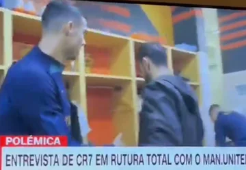 Plötzlich wollte Bruno Fernandes die Hand des Ronaldo bei der WM-Veranstaltung nicht verlängern.