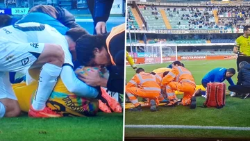 Das harte Video des Teams von Serie A bricht sein Bein, verliert die Welt