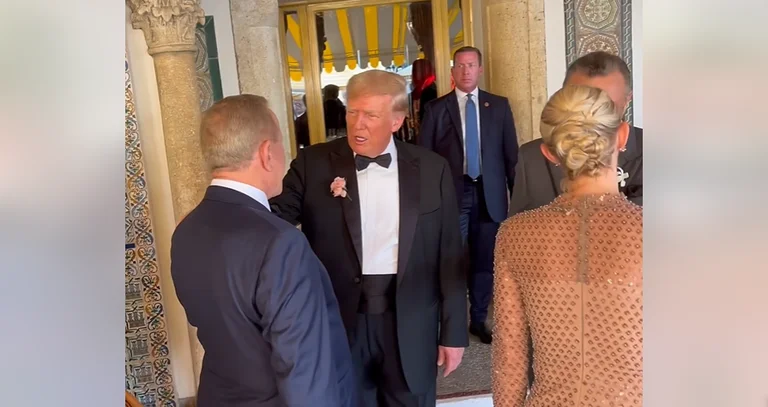 Pacolli publikon video teksa pritet nga Trumpi në rezidencë