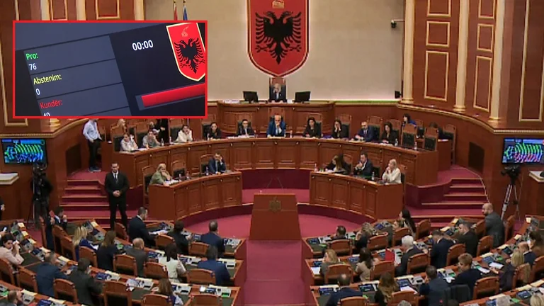 Parlamenti i Shqipërisë miraton në parim buxhetin për vitin 2023