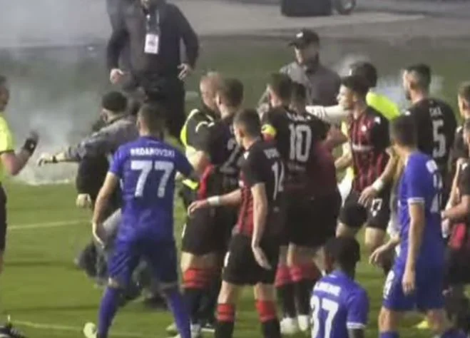 Official: Shknja team wins meeting with a score of 3:0 at the table, Skopje punished for bringing fans