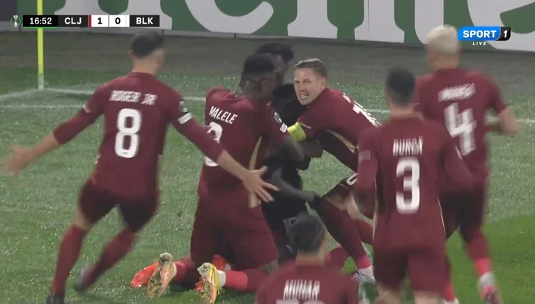 CFR Cline marque le but des Balkans