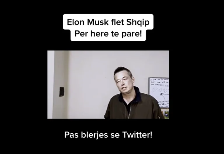 È qui che la notizia diventa “Deep Face”, miliardario Elon Muck “makes albanese