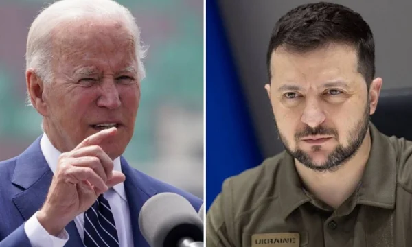 Wie hat Beden seine Stimme erhöht, während er mit Zelensky auf dem Telefon war