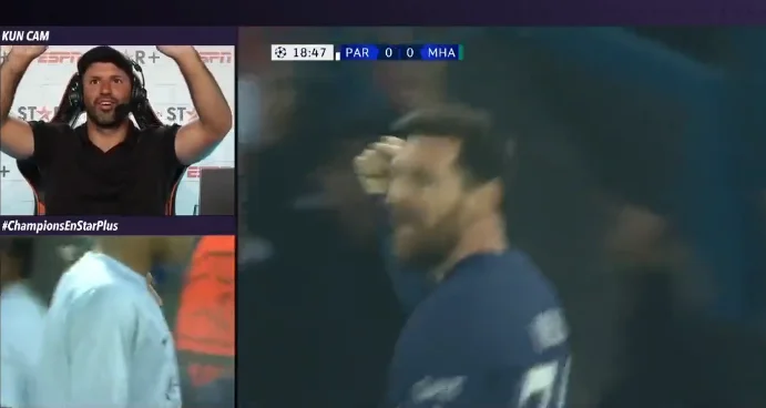== Weblinks ==== Einzelnachweise == Aguero Reaktion, wenn Messi zwei Ziele markiert ist episch