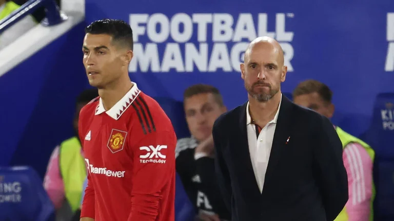 Fin de la reunión Ten Hag é Ronaldo, esa es su decisión