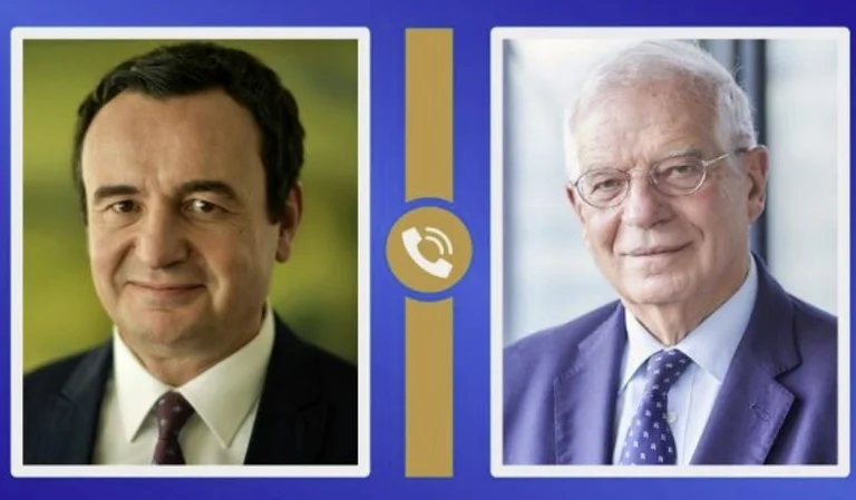 Borell Kurt habla por teléfono, discutió contexto de acuerdo final con Serbia