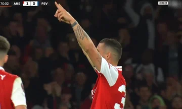 Granit Jaka markiert ein fantastisches Ziel für Arsenal
