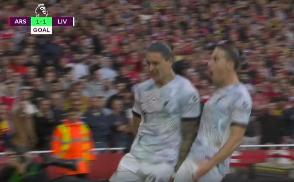 Nunez shows himself with beautiful goals equates the outcome to Arsenal