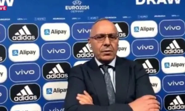 Agim Ademi spricht nach der Euro-2024 Ziehung des Kosovo