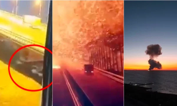 Der Angriff wurde mit Angst getan? Eine ungewöhnliche Welle wird unter der Crime Bridge vor der Explosion gesehen