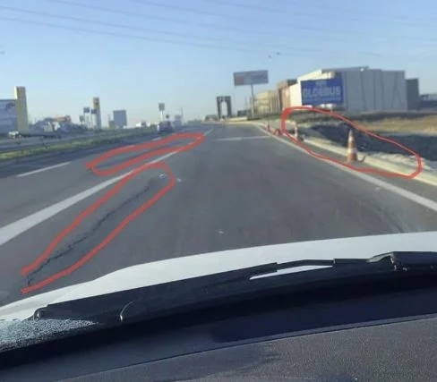 Über ein Jahr Arbeit auf der Straße Pristina-Milovo: Asphalrate teilt kurz nach der Route der Zirkulation