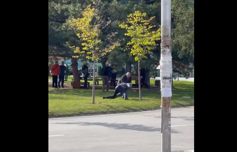 Gli anziani si picchiano a Pristina, causano il gioco degli scacchi