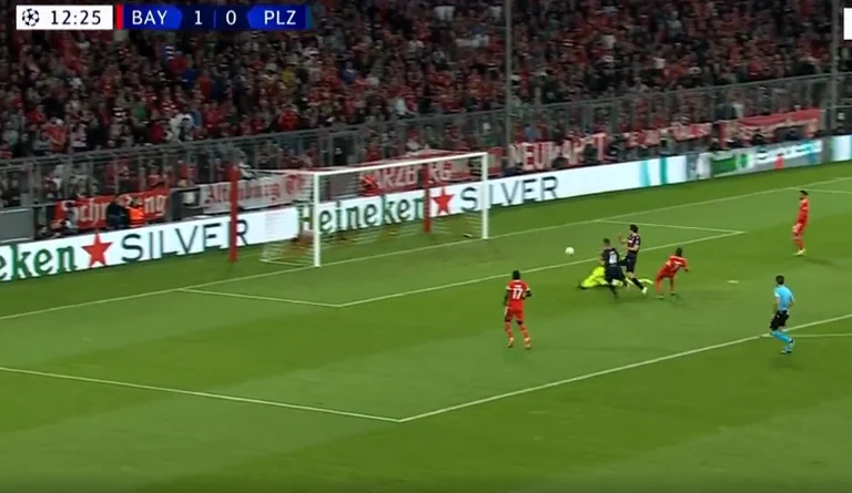Bayerni prend un départ difficile avec Victoria Plzen Gnabry avec un bon but pour Bayern