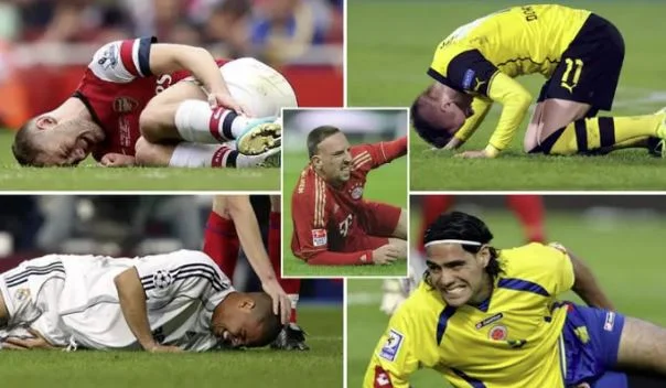 I 20 giocatori più feriti sono stati scoperti nella storia del calcio, sette dei quali giocano per Arsenal.