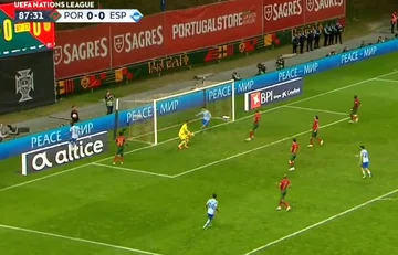 Am Ende überraschte Morata Portugal mit einem schönen Ziel