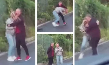 Der bekannte Kadertrainer greift seine Ex-Frau mitten auf der Straße an.