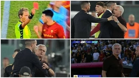 Serie A gibt den schweren Moourinho Satz nach dem Eintreten des Feldes und kritisiert den Richter