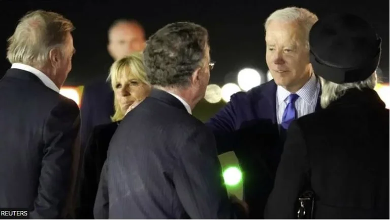 Joe Biden arrives in London for Queen Elizabeth II's funeral