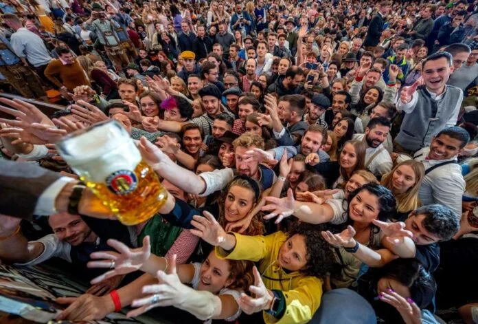 Back in 2 years Oktoberfest, millions of liters of beer will be drunk in a few days.