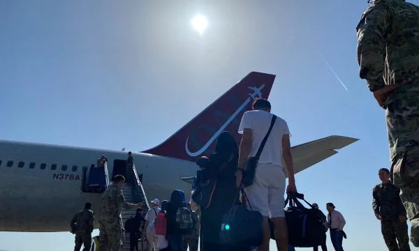 Another group of Afghans leave Kosovo
