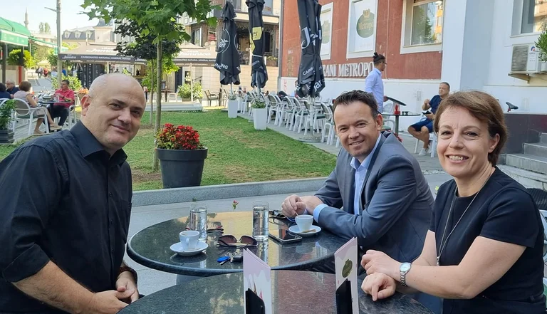 Haji Avdyli goes out for coffee with Pec and Grovala: Two Ministers Leaving a Mark