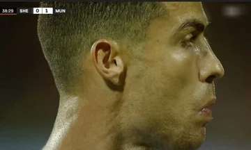 Ronaldo bekommt das erste Tor in dieser Saison für United, markiert durch Strafe