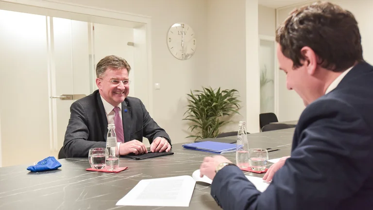 Lajcak's surprise visit to Kosovo, EU talks