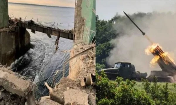 Russian missiles hit big dam, flood houses in Ukraine