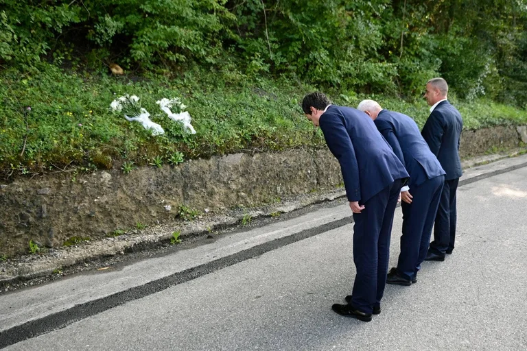 Svechla Kurt in the north, pay their respects where Enver Zymber was killed