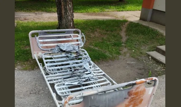Fire at Peja Hospital burned a patient's bed, images come out
