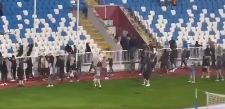 PAJE: Massive beating among fans before the start of the Pristina-Balkan match
