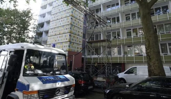 Berlin scene scene suspecting that Kosovar killed Ukrainian