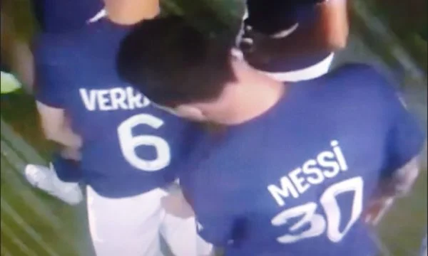 It becomes viral video when Mess touches Verratt's ass