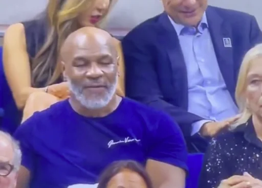 Camera picks up Mike Tyson, he talks to himself.