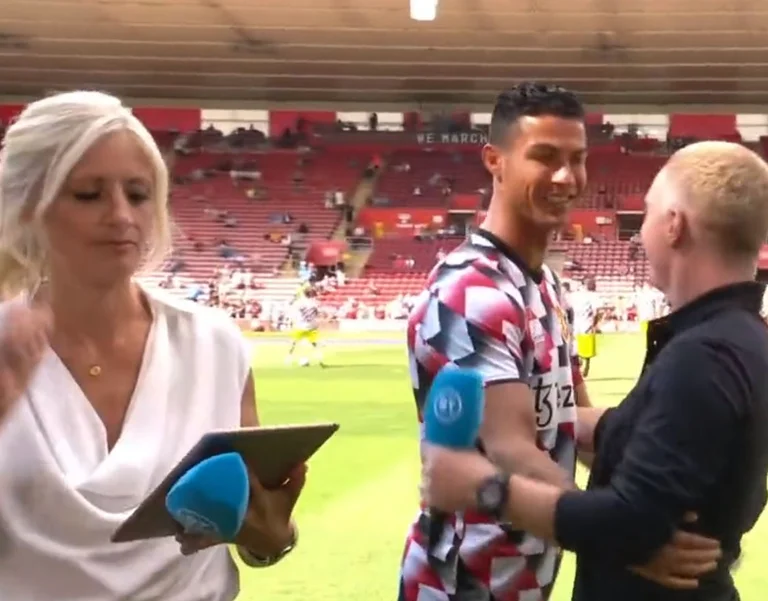 Ronaldo back with the ignorant, after Carragher doesn't even talk to BT Sport host.
