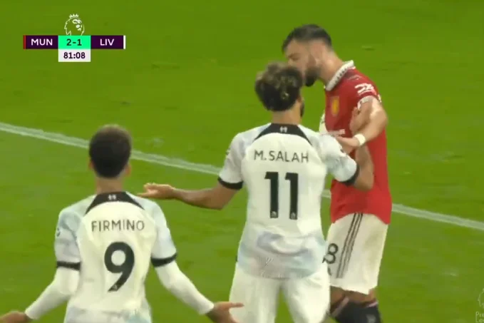 Kjo nuk doli në TV – Veprimi i Brunos pas golit të Salah bën xhiron në rrjet