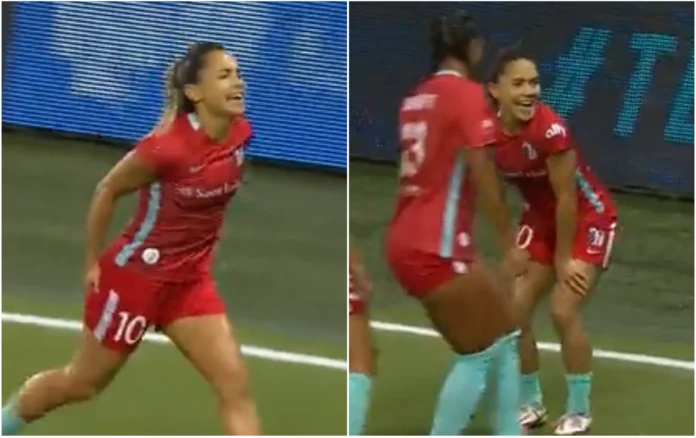 Futbollistja amerikane shënon gol të bukur – Feston duke bërë ‘twerk’
