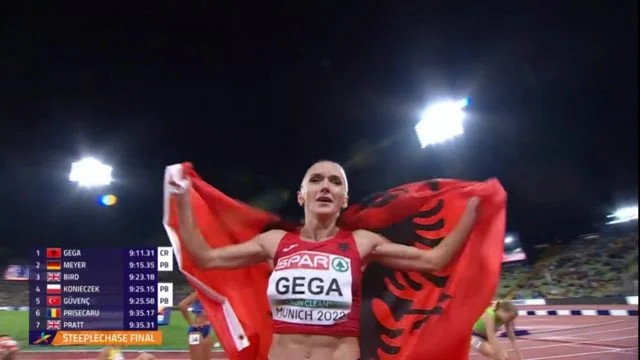 Ku ka si vajzat tona – Luiza Gega shpallet kampione e Evropës në 3000 metra me pengesa