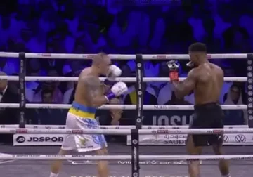Endet die siebte Runde: Joshua kämpft mit mehr Stärke, Usik folgt der Situation