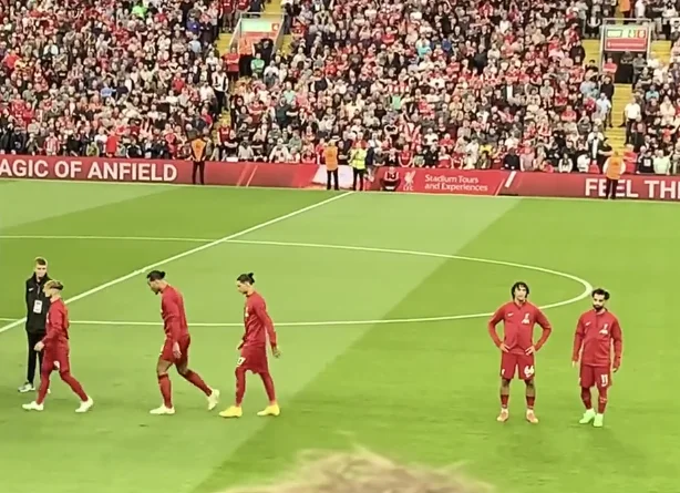 Nobody saw this before the start of the Liverpool game
