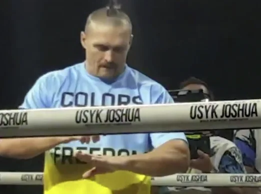 Usyk's coin trick becomes viral on social networks, what he wanted to show
