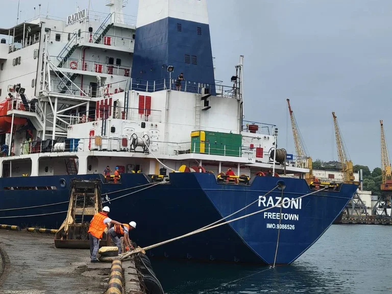 Wo es ist, “sieht das erste Weizenschiff aus der Ukraine nach Beginn des Krieges aus
