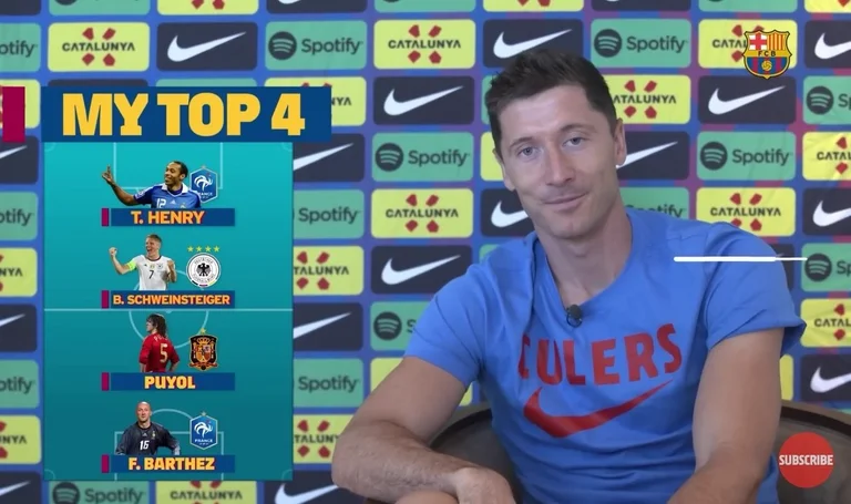 Según Lewandowski, estas son las cuatro más grandes leyendas de fútbol