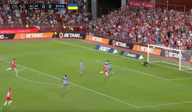 Almeria Surprises Real, Ramadan marca gol con clase completa