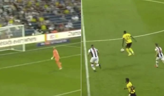 C'est fou. “Le joueur de Watford marque le but de certains quartiers de”