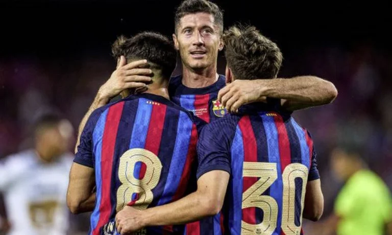 Barcelona cierra el parasceón de una manera fantástica, brilla Lewandowski y Pedri