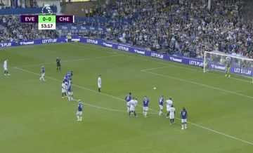 Chelsea in ihrer Überlegenheit über Everton é Jorginho vermisst nicht den weißen Fleck.